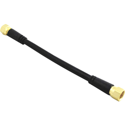 Axing SAT kabel [1x F zástrčka - 1x F zástrčka] 25.00 cm 75 dB  černá