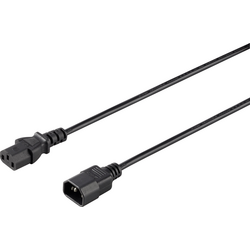 Sygonix SY-5042704 IEC prodlužovací kabel černá 1.50 m