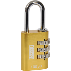 Kasp K10530YELD visací zámek 30 mm    žlutá na heslo