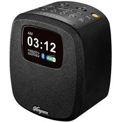 Sangean DCR-83 stolní rádio DAB+, FM AUX, Bluetooth, USB  s USB nabíječkou, funkce alarmu černá