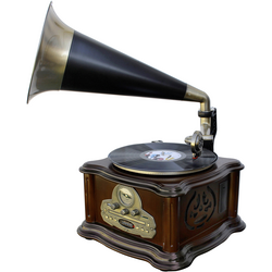 soundmaster NR917 gramofon  hnědá, zlatá, černá