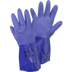 Showa 4708 660 Gr. L bavlněná tkanina , PVC rukavice pro manipulaci s chemikáliemi  Velikost rukavic: 9, L EN 388, EN 374-2, EN 374-3, EN 455 CAT III 1 pár