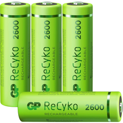 GP Batteries ReCyko+ HR06 akumulátor AA, Ni-MH, 2600 mAh, 1.2 V, 4 ks