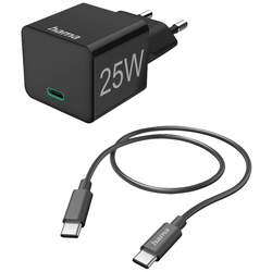 Hama Mini 25W 00201623 USB nabíječka vnitřní, do zásuvky (230 V) Výstupní proud (max.) 3000 mA 1 x USB-C®