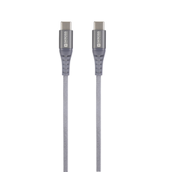 Skross USB kabel USB 2.0 USB-C ® zástrčka, USB-C ® zástrčka 1.20 m Space Grau kulatý, flexibilní provedení, látkový potah SKCA0017C-C120CN