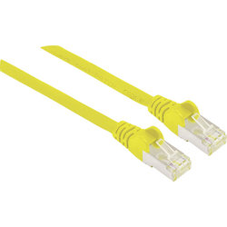 Intellinet 741125 RJ45 síťové kabely, propojovací kabely CAT 6A S/FTP 15.00 m žlutá fóliové stínění, stínění pletivem, stíněný, podpora HDMI, bez halogenů 1 ks