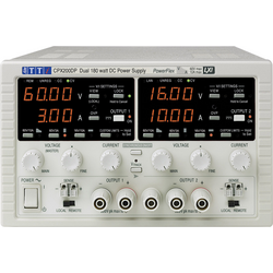 Aim TTi CPX200DP laboratorní zdroj s nastavitelným napětím  0 - 60 V/DC 0 - 10 A 360 W LAN, LXI, RS-232, USB  Počet výstupů 2 x