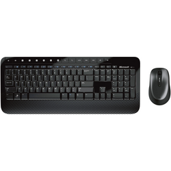 Microsoft Wireless Desktop 2000 bezdrátový Sada klávesnice a myše  německá, QWERTZ, Windows® černá