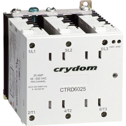 Crydom polovodičové relé CTRD6025 25 A Spínací napětí (max.): 600 V/AC spínání při nulovém napětí 1 ks