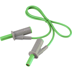 VOLTCRAFT Velmi ohebné bezpečnostní měřicí kabely [lamelová zástrčka 4 mm - lamelová zástrčka 4 mm] 0.50 m;zelená;MSB-501 10 A