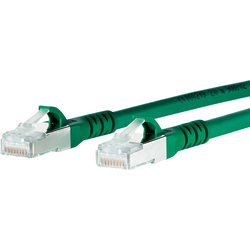 Metz Connect 1308453055-E RJ45 síťové kabely, propojovací kabely CAT 6A S/FTP 3.00 m zelená s ochranou 1 ks