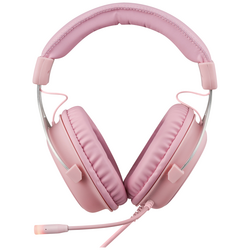 DELTACO GAMING PH85 Gaming Sluchátka Over Ear kabelová stereo růžová, růžová  Vypnutí zvuku mikrofonu