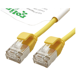 Roline green 21443320 RJ45 síťové kabely, propojovací kabely CAT 6A U/FTP 0.15 m žlutá 1 ks