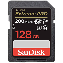 SanDisk Extreme PRO paměťová karta SDXC 128 GB Class 10 UHS-I nárazuvzdorné, vodotěsné