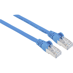 Intellinet 740913 RJ45 síťové kabely, propojovací kabely CAT 6A S/FTP 3.00 m modrá fóliové stínění, stínění pletivem, stíněný, podpora HDMI, bez halogenů 1 ks