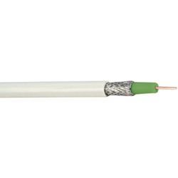 Hama 86684 koaxiální kabel vnější Ø: 6.90 mm  75 Ω 100 dB bílá, zelená metrové zboží