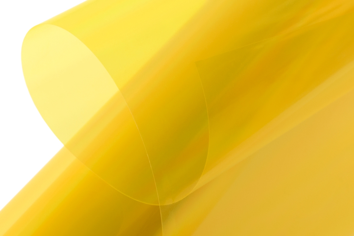 KAVAN nažehlovací fólie 100m - transparentní žlutá