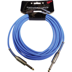 MSA Musikinstrumente KAB1 nástroje kabel [1x jack zástrčka 6,3 mm - 1x jack zástrčka 6,3 mm] 6.00 m modrá