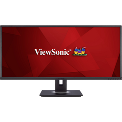 Viewsonic VG3456 LED monitor 86.4 cm (34 palec) Energetická třída (EEK2021) G (A - G) 3440 x 1440 Pixel UWQHD 5 ms DisplayPort, HDMI™, LAN (až 1 Gbit/s), USB-C®, USB 3.2 Gen 1 (USB 3.0) VA LED