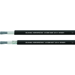 Helukabel 60218 kabel pro energetické řetězy KOMPOSPEED 600-C 1 x 16.00 mm² černá 100 m