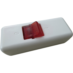 interBär 8010-108.01 šňůrový spínač  bílá, červená 2x vyp/zap 10 A   1 ks