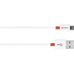 Skross USB kabel USB 2.0 USB-A zástrčka, USB Micro-B zástrčka 1.00 m bílá  2700202-E