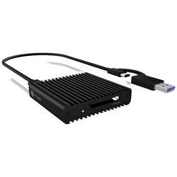 ICY BOX  IB-CR404-C31  externí čtečka paměťových karet    USB-C®, USB 3.2 Gen 2 (USB 3.1)  černá