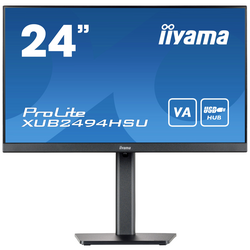 Iiyama XUB2494HSU-B2 LED monitor 60.5 cm (23.8 palec) Energetická třída (EEK2021) E (A - G) 1920 x 1080 Pixel Full HD 4 ms USB, HDMI™, DisplayPort, na sluchátka (jack 3,5 mm) VA LED