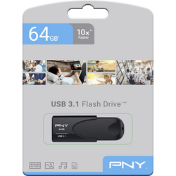 PNY Attaché 4 3.1 64GB USB flash disk 64 GB černá FD64GATT431KK-EF USB 3.1 (Gen 1x1)
