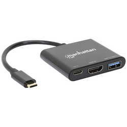 Manhattan  130622  USB-C® / HDMI adaptér    napájení USB-C®