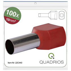 Quadrios 22C440 dutinka 10 mm² částečná izolace červená 1 sada