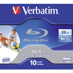Verbatim 43713 Blu-ray BD-R 25 GB 10 ks Jewelcase s potiskem