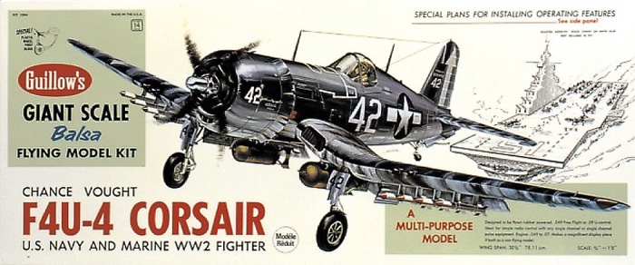 F4U-4 Corsair (781mm) Guillow
