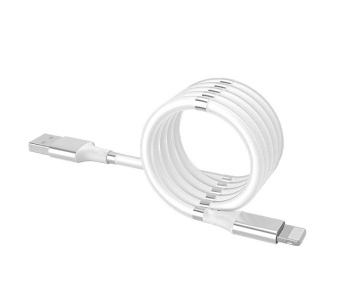 STABLECAM Magnetický samonavíjecí USB nabíjecí kabel (Lightning) (180 cm)