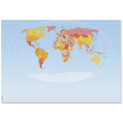 Sigel World Map HO560 psací podložka čisté vícebarevná (š x v) 595 mm x 410 mm