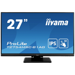 Iiyama ProLite T2754MSC-B1AG LED monitor 68.6 cm (27 palec) Energetická třída (EEK2021) F (A - G) 1920 x 1080 Pixel Full HD 4 ms VGA, HDMI™, Audio-Line-in , USB 3.0 IPS LED