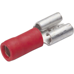 Cimco 180252 faston zásuvka Šířka zástrčky: 2.8 mm Tloušťka konektoru: 0.8 mm 180 ° částečná izolace červená 1 ks
