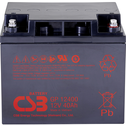 CSB Battery GP 12400 Standby USV GP12400B8 olověný akumulátor 12 V 40 Ah olověný se skelným rounem (š x v x h) 197 x 171 x 165 mm šroubované M5 bezúdržbové, nepatrné vybíjení