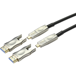 SpeaKa Professional HDMI kabelový adaptér Zástrčka HDMI-A, Zástrčka HDMI Micro-D, Zástrčka HDMI-A, Zástrčka HDMI Micro-D 100.00 m černá SP-9538588 PVC plášť HDMI kabel