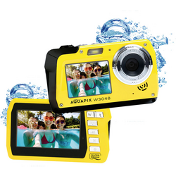 Easypix W3048-Y "Edge" digitální fotoaparát 48 Megapixel  žlutá  voděodolný, přední displej