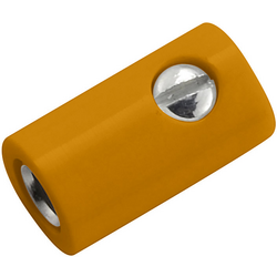 Kahlert Licht  mini laboratorní zásuvka zásuvka, rovná Ø pin: 2.6 mm oranžová 1 ks