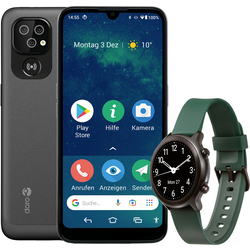 doro 8100 + Watch smartphone pro seniory 32 GB 15.5 cm (6.1 palec) zelená Android ™ 11