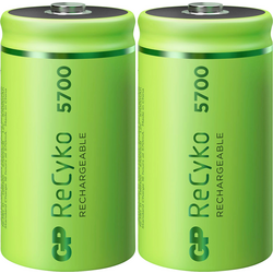 GP Batteries ReCyko+ akumulátor velké mono D Ni-MH 5700 mAh 1.2 V 2 ks