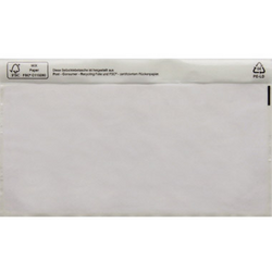 taška na dokumenty DIN dlouhá transparentní se samolepicím uzávěrem 250 ks/bal. 250 ks