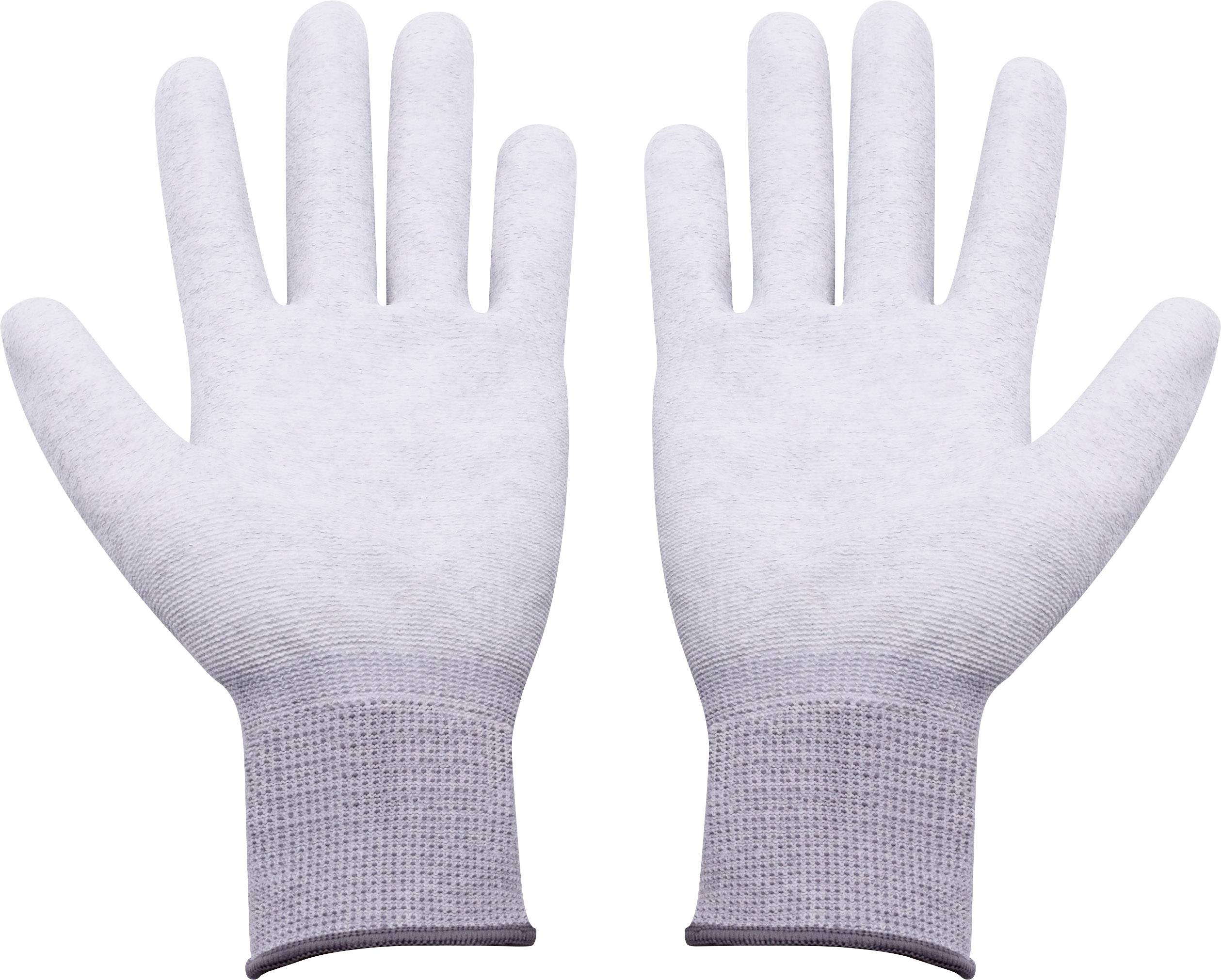 ESD rukavice Quadrios 1903EC067, vel. L, polyamid, polyuretan