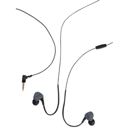 Boompods Sportpods Race Wired sportovní špuntová sluchátka kabelová černá headset, regulace hlasitosti, odolné vůči potu