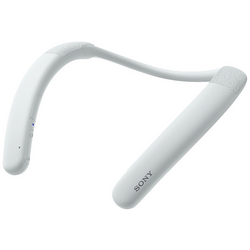 Sony SRS-NB10 Headset bez uší Bluetooth® stereo bílá headset, regulace hlasitosti, Vypnutí zvuku mikrofonu, kolem krku, odolná vůči vodě