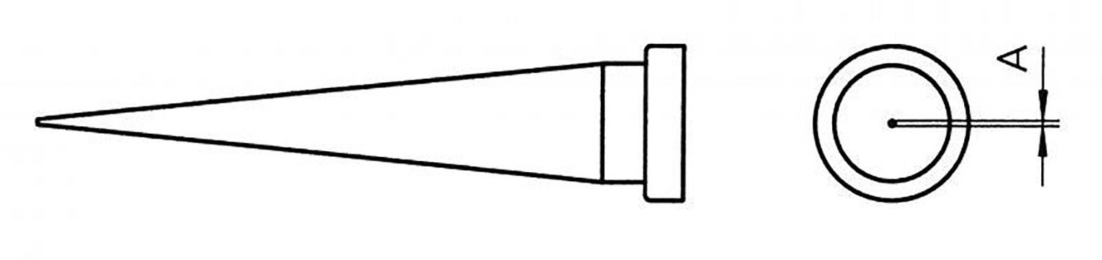 Konický pájecí hrot Weller T0054448199 LT O, 13 mm, 1 ks