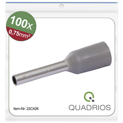 Quadrios 22C426 dutinka 0.75 mm² částečná izolace šedá 1 sada