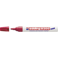 Edding edding 8300 industry permanent marker 4-8300002 permanentní popisovač červená Vodotěsné: Ano